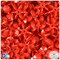 BeadTin Red Opaque 18mm SunBurst Plastic Craft Beads (135pcs)